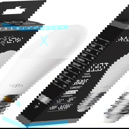 Mexen Nova LED žárovka E27, G45, 8W, Neutrální - 4000K, 840 lm - L101-E27-0840-01