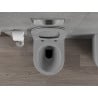 Mexen Rico WC mísa Rimless s pomalu zavírajícím slim sedátkem, duroplast, světle šedý mat - 30724061