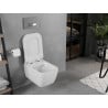 Mexen Elis WC mísa Rimless s pomalu klesající deskou slim, duroplast, bílý lesk - 30910700
