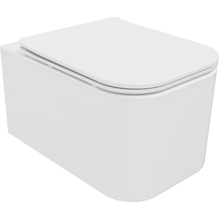 Mexen Elis WC mísa Rimless s pomalu padajícím sedátkem slim, duroplast, bílý lesk - 30910600