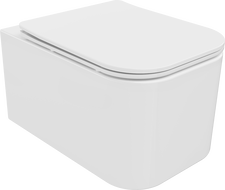 Mexen Elis WC mísa Rimless s pomalu uzavíratelným tenkým sedátkem, duroplast, bílý lesk - 30910600