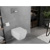 Mexen Elis WC mísa Rimless s pomalu uzavíratelným tenkým sedátkem, duroplast, bílý lesk - 30910600