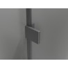 Mexen Lunar Duo sprchový kout s otevíracími dveřmi pravý 120 x 115 cm, transparentní, kartáčovaný šedý gun