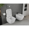 Mexen Madox WC mísa Rimless s pomalu padajícím slim sedátkem, duroplast, bílý lesk - 30154000
