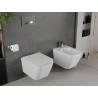 Mexen Madox WC mísa Rimless s pomalu padajícím slim sedátkem, duroplast, bílý lesk - 30154000