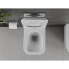 Mexen Madox WC mísa Rimless s pomalu padajícím slim sedátkem, duroplast, bílý lesk - 30154000
