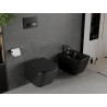 Mexen Madox wc mísa Rimless se sedátkem s pomalým zavíráním slim, duroplast, černá matná - 30154070