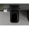 Mexen Madox WC mísa Rimless s deskou zpomaleným sklápěním slim, duroplast, černá mat - 30154070