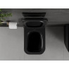 Mexen Madox wc mísa Rimless se sedátkem s pomalým zavíráním slim, duroplast, černá matná - 30154070