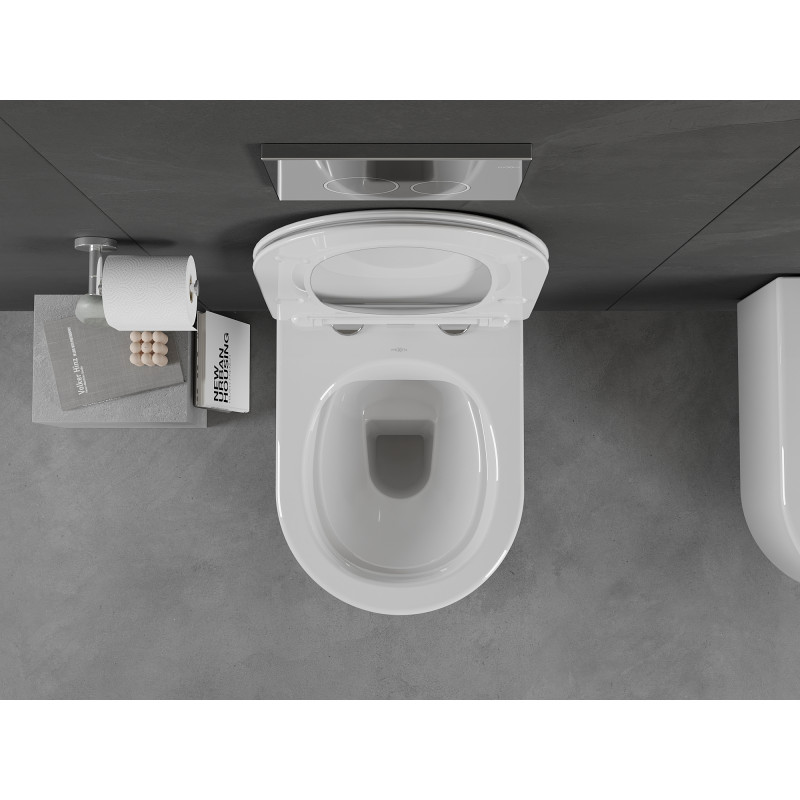 Mexen Sofia závěsná WC mísa Rimless, bílá lesk - 3354XX00