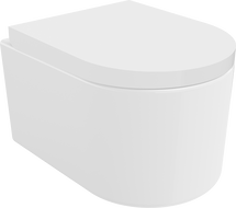 Mexen Sofia WC mísa Rimless s pomalu klesajícím tvrdým sedátkem, duroplast, bílý lesk - 30540200