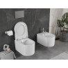 Mexen Sofia WC mísa Rimless s pomalu klesajícím tvrdým sedátkem, duroplast, bílý lesk - 30540200
