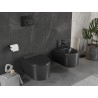 Mexen Sofia WC mísa Rimless s pomalu padajícím sedátkem slim, duroplast, černý mat - 30540185