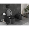 Mexen Sofia WC mísa Rimless s pomalu padajícím sedátkem slim, duroplast, černý mat - 30540185