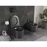 Mexen Sofia wc mísa Rimless s pomalu klesající deskou slim, duroplast, černý mat - 30541085