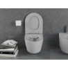 Mexen Lena wc mísa Rimless se sedátkem s tichým zavíráním slim, duroplast, světle šedá mat - 30224061