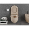 Mexen Lena WC mísa Rimless s pomalu sklopným sedátkem slim, duroplast, cappuccino mat - 30224064