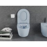 Mexen Lena WC mísa Rimless s pomalu zavíracím slim sedátkem, duroplast, šedo-modrá matná - 30224069