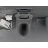 Mexen Lena WC mísa Rimless s pomalu sklápěcí tenkým prkénkem, duroplast, tmavě šedý mat - 30224071