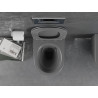 Mexen Lena WC mísa Rimless s pomalu sklápějícím tenkým sedátkem, duroplast, tmavě šedá mat - 30224071