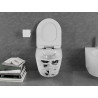 Mexen Lena WC mísa Rimless s pomalu padajícím slim sedátkem, duroplast, bílá vzor - 30224099