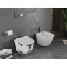 Mexen Lena WC mísa Rimless s pomalu padajícím slim sedátkem, duroplast, bílá vzor - 30224099