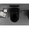Mexen Lena WC mísa Rimless s pomalu sklopným slim sedátkem, duroplast, černý lesk - 30224070