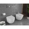 Mexen Lena závěsná WC mísa Rimless se zpomaleně sklopným sedátkem slim, duroplast, bílý lesk - 30220500