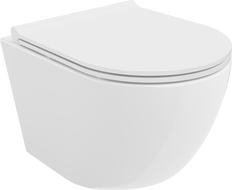 Mexen Lena WC mísa Rimless s pomalu padající deskou slim, duroplast, Bílá - 30220500