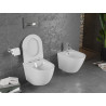 Mexen Lena WC mísa Rimless se zpomalovacím prkénkem slim, duroplast, bílý lesk - 30220400