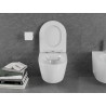 Mexen Lena WC mísa Rimless s pomalu padajícím tenkým sedátkem, duroplast, bílý lesk - 30220300