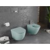 Mexen Lena WC mísa Rimless s pomalu sklopnou deskou slim, duroplast, světle zelená matná - 30224048