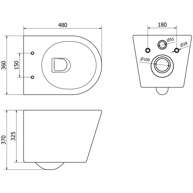 Mexen Rico mísa WC Rimless s deskou pomalu zavíratelnou slim, duroplast, bílá lesk - 30720500