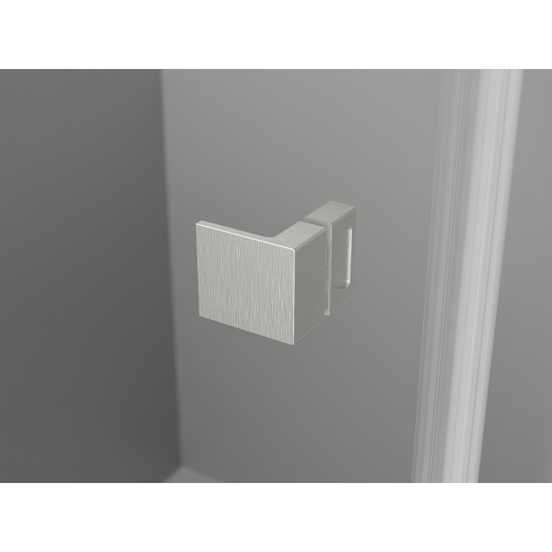 Mexen Lunar Duo sprchová kabina s pravými dveřmi 105 x 80 cm, transparentní, kartáčovaný nikl - 834-105P-080L-97-00