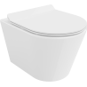 Mexen Rico WC mísa Rimless s pomalu sklopnou deskou slim, duroplast, bílý lesk - 30720100