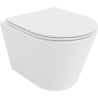 Mexen Rico WC mísa Rimless s pomalu padajícím tenkým sedátkem, duroplast, bílá - 30720400