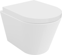 Mexen Rico WC mísa Rimless s pomalu sklápěcí tvrdou deskou, duroplast, bílá lesk - 30720200