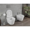 Mexen Rico wc mísa Rimless s pomalu zavíratelným tvrdým sedátkem, duroplast, bílý lesk - 30720200