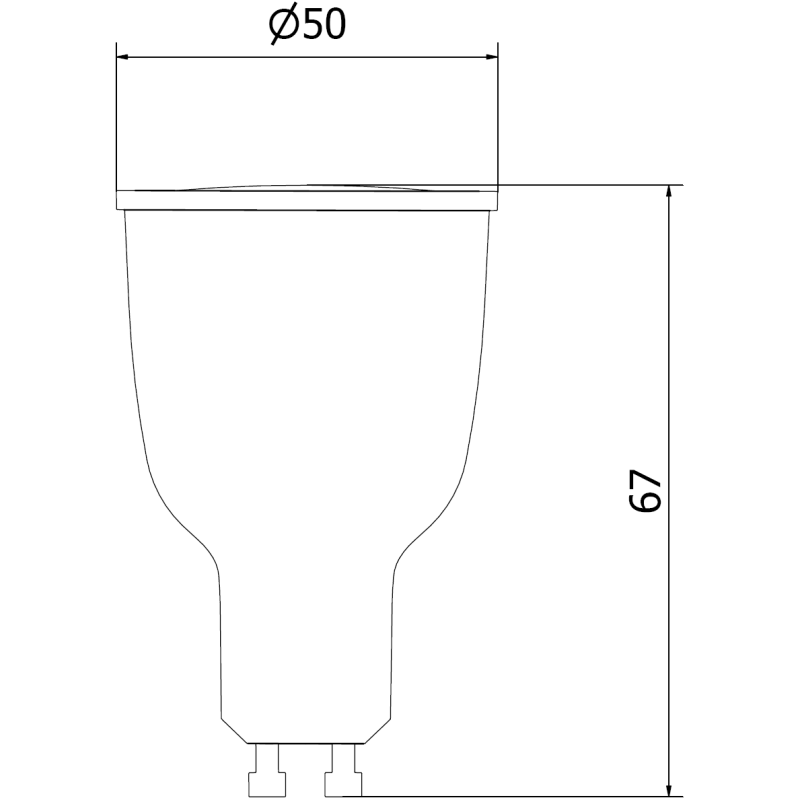 Mexen Nova LED žárovka GU10, 12W, Neutrální - 4000K, 1260 lm - L108-GU10-1240-01