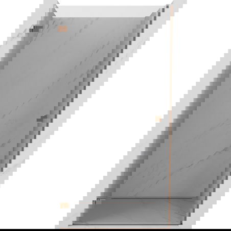 Mexen Lunar-B sprchové dveře levé, otevírací 50 cm, transparentní, růžové zlato - 832-050-000-60-00-L