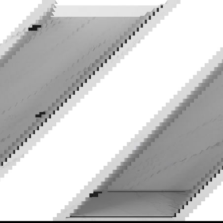 Mexen Lunar-B sprchové dveře sklopné levé 45 cm, transparentní, černé - 832-045-000-70-00-L