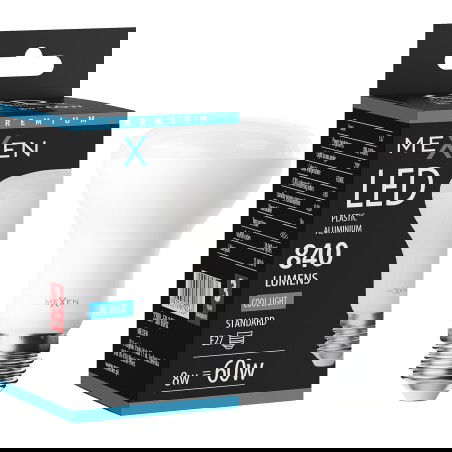 Mexen Nova LED žárovka E27, R63, 8W, Studená - 6500K, 840 lm - L104-E27-0865-01
