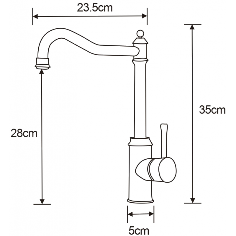 Mexen Inu kuchyňská baterie, inox - 672200-99