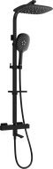 Mexen CQ22 sada vanová-sprchová s dešťovou hlavicí a termostatickou baterií, černá - 779102295-70
