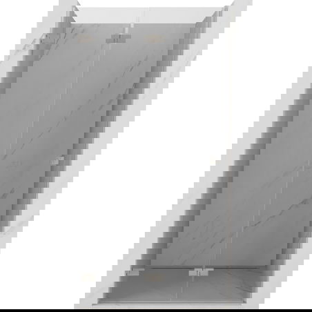 Mexen Lunar-F sprchové dveře sklopné levé 55 cm, transparentní, kartáčovaný nikl - 836-055-000-97-00-L