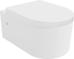 Mexen Sofia WC mísa s tvrdým pomalu padajícím sedátkem, lesklá bílá - 30798000