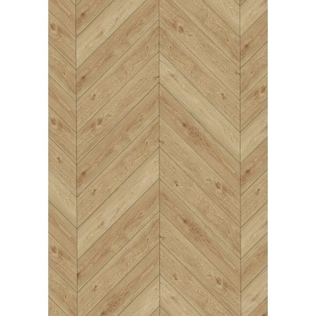 Mexen Anniston vinylové panely francouzský vzor rybina 650 x 127 mm SPC 6,5 mm, podklad IPEX 1,5 mm, 4 V-drážka, Dub - F1283