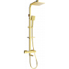 Mexen CQ45 vana-sprchový set s dešťovou sprchou a termostatickou baterií, zlatý - 779104595-50