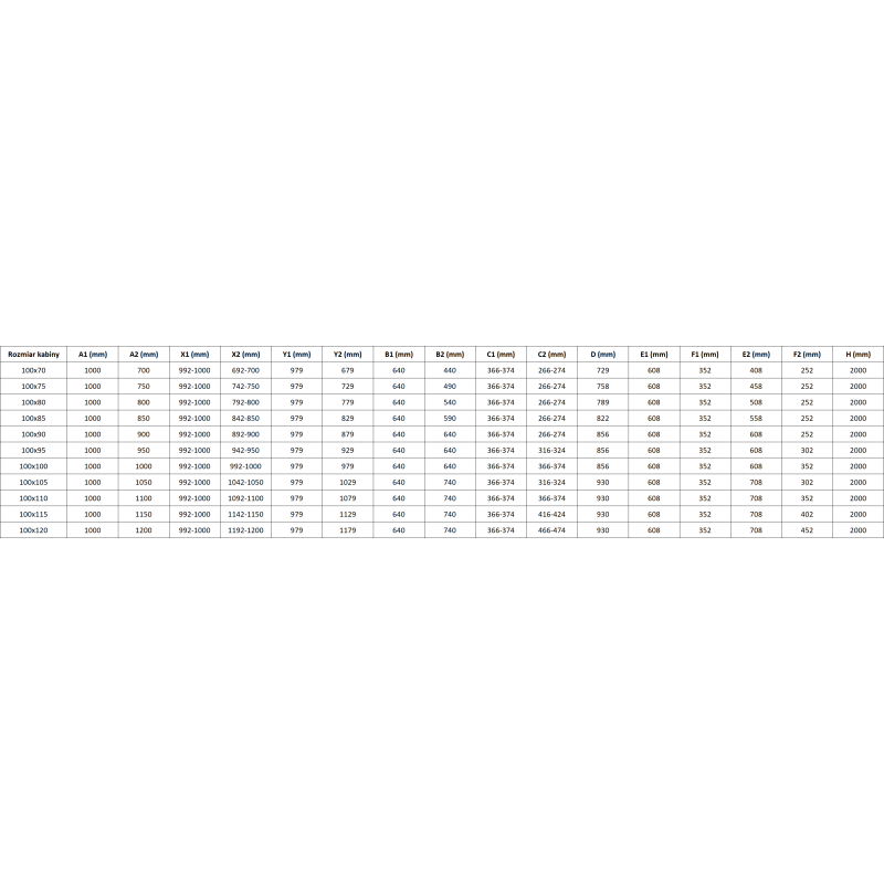 Mexen Lunar L Duo sprchová kabina pantová pravá 100 x 85 cm, transparentní, gun metal - 834L-100P-085L-95-00