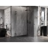 Mexen Lunar L Duo sprchový kout s pravým otevíráním 105 x 85 cm, transparentní, gun metal - 834L-105P-085L-95-00